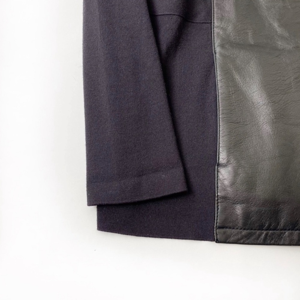 Anne Klein vintage leather black jacket size M - Picture 6 of 8